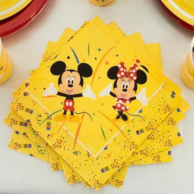 DISNEY 100 CUTE CELEBRATION MICKEY & MINNIE LUNCH NAPKIN, 16PCS - Image 3